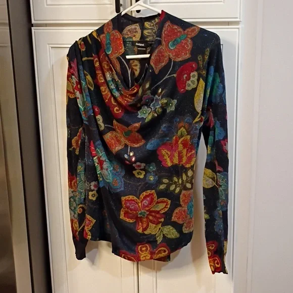 Desigual Multicolor Patterned Top - Picture 2 of 7